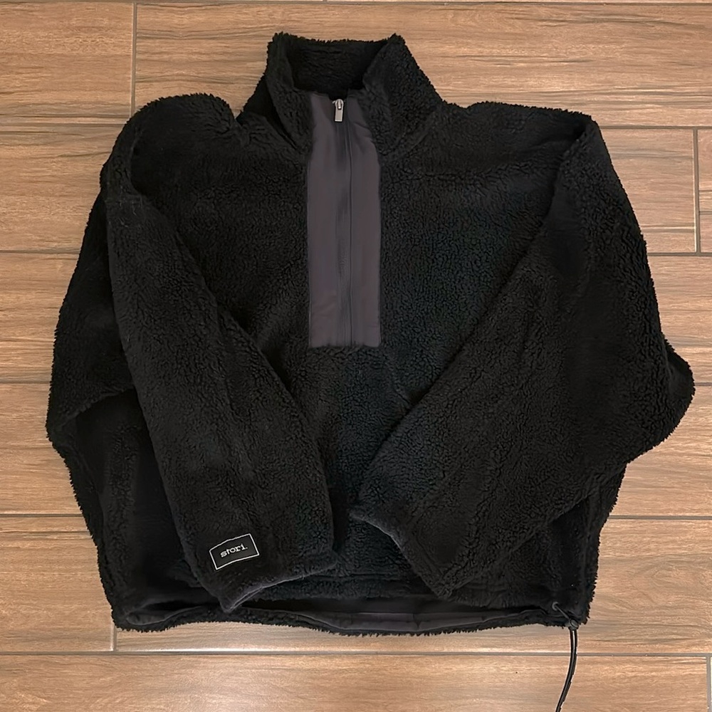 Stori Sherpa Oversized Quarter Zip